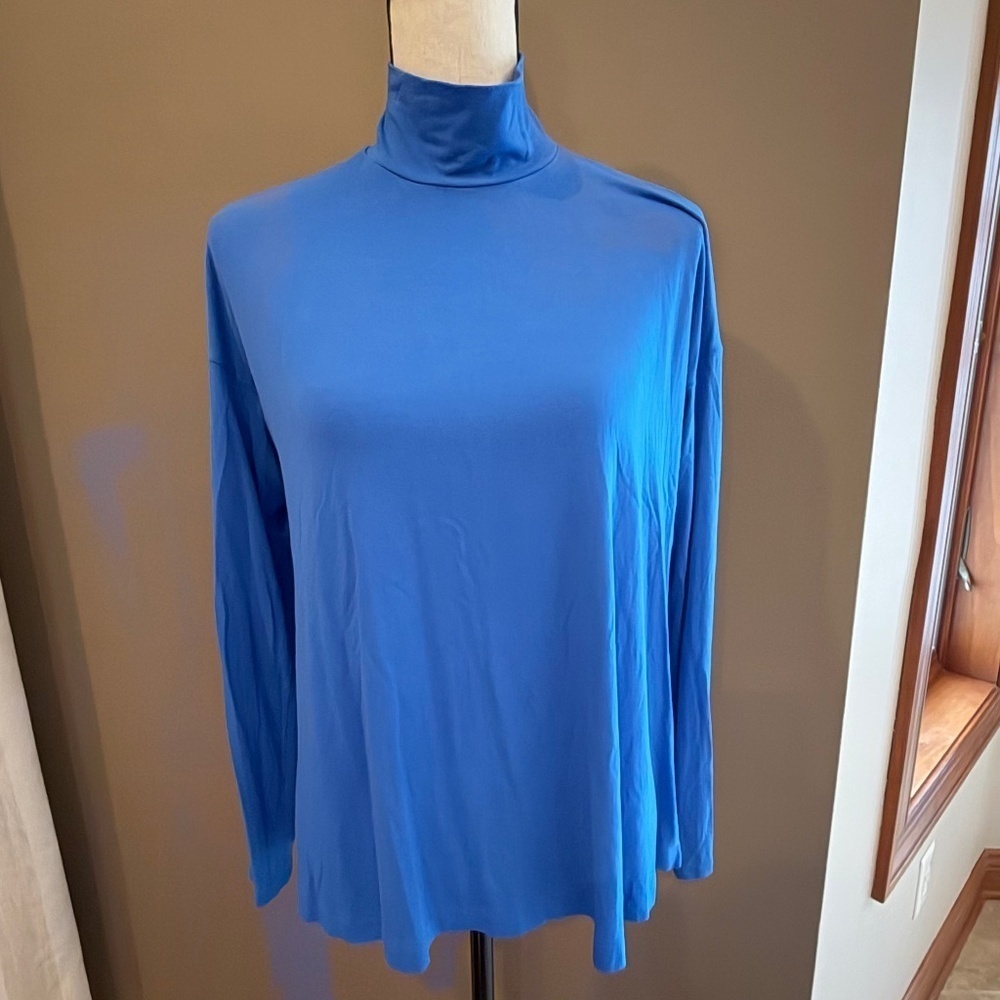 J. Jill Wearever Collection Women's Long Sleeve Turtleneck Stretch, Size Medium